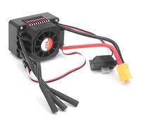 Funien SURPASS-HOBBY 80A Waterproof Brushless ESC with XT60 Plug, Durable and High Performance for 1/10 1/8 RC Cars, Red Black, Includes 1 Unit