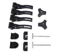 Funien Truck Bed Cover Clamp, T Screws Front Rear Clamps, Keeps Cargo Safe From Theft and Elements, Quick Access to Truck Bed, Easy Installation, Made of High Strength ABS and