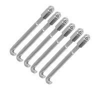 Funien Ukulele Hook Set Banjo Hooks Set, 24PCS Silver Metal Hook Accessory for Replacement, Exquisitely Crafted, Sturdy, with the Right Size, for Most Banjos, and Ukulele