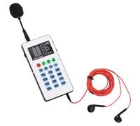 Funien Voice Changer Portable Voice Changer Device with 9 Sound Effects Colorful Light Mini Live Broadcast Handheld Microphone Sound Effects Machine for Phone Laptops Computer Games
