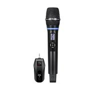 Funien Wireless Microphone System Receiver with Handheld Mic UHF Anti-Howling and Reverberation Function for Home Cinemas Karaoke Speech Wedding Party Singing Rechargeable (1