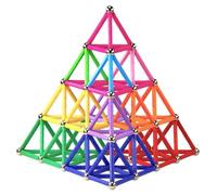 Funifinds 165PCS Magnetic Building Sticks Building Blocks Set, Magnet Educational Toys Magnetic Blocks Sticks Stacking Toys STEM Set, Non-Toxic Building Toy 3D Puzzle with Storage Bag