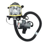 funifuni Electric Constant Flow Supplied Air Fed 2 Gear Adjustable Full Face Gas Mask Respirator System