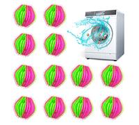 FuninCrea 12 Pcs Nylon Washing Balls, Reusable Washing Machine Lint Filters Anti-winding Floating Pet Hair Remover Washing Machines Pet Hair Catcher Balls for Laundry (01#)