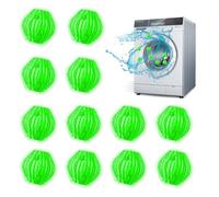 FuninCrea 12 Pcs Nylon Washing Balls, Reusable Washing Machine Lint Filters Anti-winding Floating Pet Hair Remover Washing Machines Pet Hair Catcher Balls for Laundry (05#)