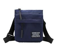 FuninCrea 7x6 Inch Mens Shoulder Bag Small Double Zip Pockets Cross Body Bag Men As a Wallet, Mini Mens Crossbody Bag Waterproof Nylon Travel Sling Bag for Phone and Passport (Blue)