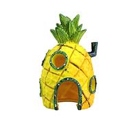 FuninCrea Aquarium Decorations, Resin Cave Ornaments Fish Tank Decoration Accessories for Betta Fish House Aquarium Ornament Aquatic Caves Hide Hut (Yellow)