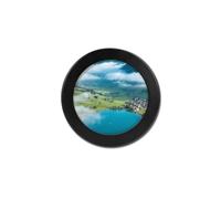 FuninCrea Round Picture Frames Small Photo Frame Poster Frame for Wall and Tabletop, Creative Wall Mounted Decorative Frames for Photography Works, Art Painting, Photos (Round, Black, 5 in)