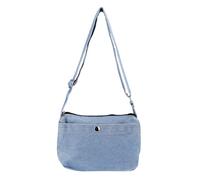 FuninCrea Small Denim Crossbody Bags for Women with Zipper & Adjustable Strap, Denim Bag Stylish Women’s Small Cross Body Bags Minimalist Phone Bag for Daily Use (Light Blue)