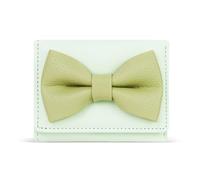 FuninCrea Small Wallets Woman, Trifold Credit Card Holder for Women with 1 Cash Slot Compact Ladies Wallet with 5 Card Slots, Green, 10.5 x 8 x 2 cm, Simple