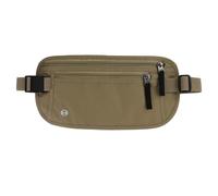 FuninCrea Waterproof Hidden Money Belt, Anti-Theft Bum Bag with RFID Locking Function, Adjustable Slim Running Belt, Waist Bag for Men and Women for Work, Travel, Sports, B-khaki, standard size