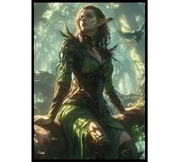 FUNinEDH MTG Card Sleeves - Elf - 100 CT EDH Commander Sleeves for Magic The Gathering