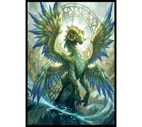 FUNinEDH MTG Card Sleeves - Green Blue Dragon - 100 CT EDH Commander Sleeves for Magic the Gathering