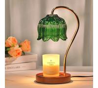 Funistree Candle Warmer Lamp with Dimmer, Gifts for Mum, Candle Warmer Gift for Women, Birthday Presents for Mum Friends, Green Vintage Lamp Candle Warmer, Compatible with Yankee Large Jars