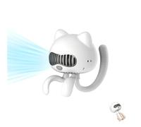 FUNJEO F08 Stroller Fan,Handheld,Table,Powerful 2000mAh Battery USB Rechargeable,Non-touch Design,Aroma Fan,for Women/Family (White)