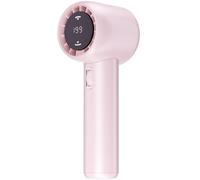 FUNJEO GF02 Portable Fan,Speed(1-199) Handheld Turbo Fan,3600mAh Battery Operated Blow Cold Air with Digital Display, Travel Essentials for Women Men Sports/Camping/Holiday/Outdoor (Pink)