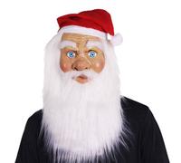 Funjoyz Christmas Mask, Santa Claus Mask, Christmas Latex Mask, 3D Universal Mask for Adults, Men, Family Parties, Christmas, New Year, Masquerade, Carnival