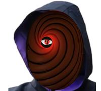 Funjoyz Led Uchihaas Halloween Obitoos Mask, Universal Horror Mask for Adults, Men, Women, 3 Light Effects, Carnival, Masquerade, Cosplay, A2