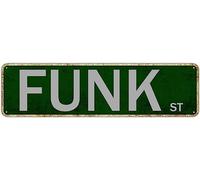 Funk St Sign Novelty Funk Decor Funk Street Sign Wall Art Decor For Home Farmhouse Bar Cafe Man Cave 16 X 4 Inch