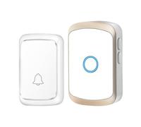 Funk - Wireless 5.6cm with Volume Control | 0-105dB Receiving Unit Klingel Set | Apartment Office Home | 60 Melodies for Outdoor Areas Protected by The