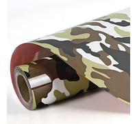 FUNKAKA Camo Heat Transfer Vinyl - 12 Inch x 9 Feet, Iron on Vinyl (Camouflage-2)