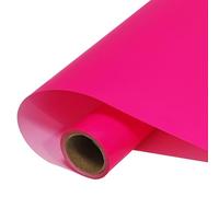 FUNKAKA Fluorescent Purple Pink HTV Heat Transfer Vinyl Rolls, 12" x 10ft Neon Iron on Vinyl for All Cutter Machines PU Stretchy HTV Vinyl for T-Shirt Easy to Cut & Weed for Heat Transfer Design