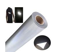 FUNKAKA Heat Transfer Vinyl Bundle PU Reflective HTV 12 Inch x 10 Feet Light Gray Iron on Vinyl Easy to Cut & Weed DIY Design for T-Shirts（Light Gray）