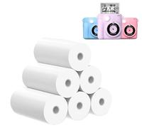 FUNKAM 6 Rolls Printing Paper for Children's Camera, Instant Thermal Paper Printing, Refill Paper for Children's Camera, Instant Camera Accessories