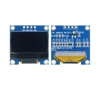 FUNKID 0.96 Inch OLED Module 12864 128x64 Yellow Blue SSD1306 Driver I2C Serial Self-Luminous Display Board for Arduino Raspberry Pi Pico