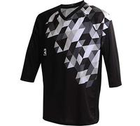 Funkier Men Flow Mtb - Enduro Bike Jersey. 3/4 Sleeve. Baggy. Mountain Bike Top. - White/Black, Small