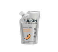 FUNKIN Cocktails White Peach Puree Cocktail Mixer, 1 kg Pouch | 100% natural fruit puree featuring authentic white peach flavor for cocktails and desserts