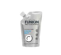 FUNKIN Coconut Puree Cocktail Mixer | Made with Real Fruit | Fresh Fruit Puree for Professional Cocktails, Smoothies, & Desserts | 0% ABV | Resealable Pouch | 1kg, Pack of 5