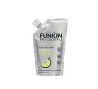 FUNKIN Green Apple Puree Cocktail Mixer | Made with Real Fruit | Fresh Fruit Puree for Professional Cocktails, Smoothies, & Desserts | 0% ABV | Resealable Pouch | 1kg, Pack of 5