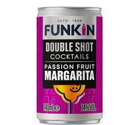 Funkin Passion Fruit Margarita Double Shot Cocktail Cans 140 ml (Case of 10) | Premium Ready to Drink Cocktails - Bar Quality Drinks Made with Real Fruit