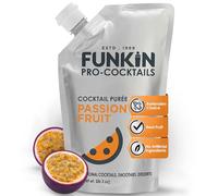 FUNKIN Passion Fruit Puree Cocktail Mixer | Made with Real Passionfruit | Fresh Fruit Puree for Professional Cocktails, Smoothies, & Desserts | 0% ABV | Resealable Pouch | 1kg, Pack of 1