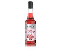 FUNKIN Pink Grapefruit Cocktail Syrup | Premium Drink Syrup for Cocktails, Mocktails, & Sherbet Drinks | Sweet, Playful, Delicious | All-Natural Flavour for Beverages & Food | 700ml Bottle, Pack of 6
