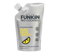 FUNKIN Pure Pour Lemon Puree Cocktail Mixer | Made with Real Fruit | Fresh Fruit Puree for Professional Cocktails, Smoothies, & Desserts | 0% ABV | Resealable Pouch | 1kg, Pack of 5