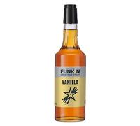 FUNKIN Vanilla Cocktail Syrup | Premium Drink Syrup for Cocktails, Mocktails, & Sherbet Drinks | Smooth & Sweet Flavour | All-Natural Flavouring for Beverages & Food | 700ml Bottle, Pack of 6