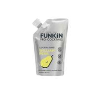 FUNKIN William Pear Puree Cocktail Mixer | Made with Real Fruit | Fresh Fruit Puree for Professional Cocktails, Smoothies, & Desserts | 0% ABV | Resealable Pouch | 1kg, Pack of 5