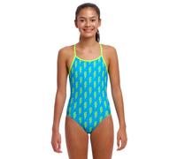 Funkita Funkia Girls Bolted Diamond Back Swimsuit - Blue - Age 14