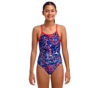 Funkita Girls Mad Cat Diamond Back Swimsuit - Blue/Black - Age 12
