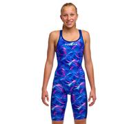 Funkita Girls Rising Tide Fast Legs One Piece - Blue - UK Size 28