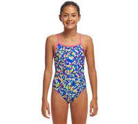 Funkita Girls Time Warp Single Strap Swimsuit - Multi - Age 14