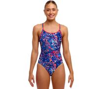 Funkita Mad Cat Diamond Back Swimsuit - Multi - UK Size 14