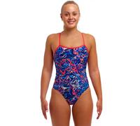 Funkita Mad Cat Swim Secure (Period Proof) Swimsuit - Blues/Black - UK Size 14