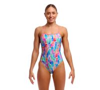 Funkita Tickle Pink Tie Me Tight Swimsuit - Multi - UK Size 14