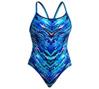 Funkita - Women's Diamond Back One Piece - Swimsuit size 34, blue