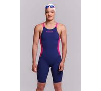 Funkita Womens Tidal Blast Apex Viper Swimming Racing Kneesuit - Navy/Pink