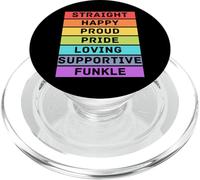 funkle straight happy proud pride loving supportive funkles PopSockets PopGrip for MagSafe
