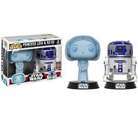 Funko 20041 Holographic Princess Leia and R2-D2 Vinyl Bobble-Head 2 Pack